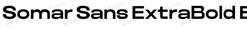 Somar Sans ExtraBold Expanded字体转换